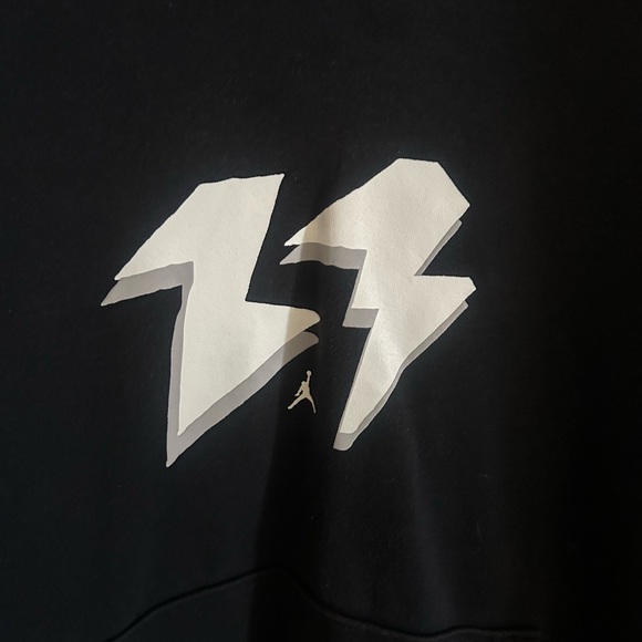 Jordan Black Hoodie with White Graphic - Picture 2 of 4